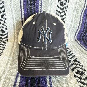 New York Yankees New Era Hat Cap Blue White MLB Embroidered Adjustable NY